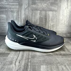 Nike Winflo 8 Shield Mens 13 Black Water Repellent Running Shoes NEW DM1106-001